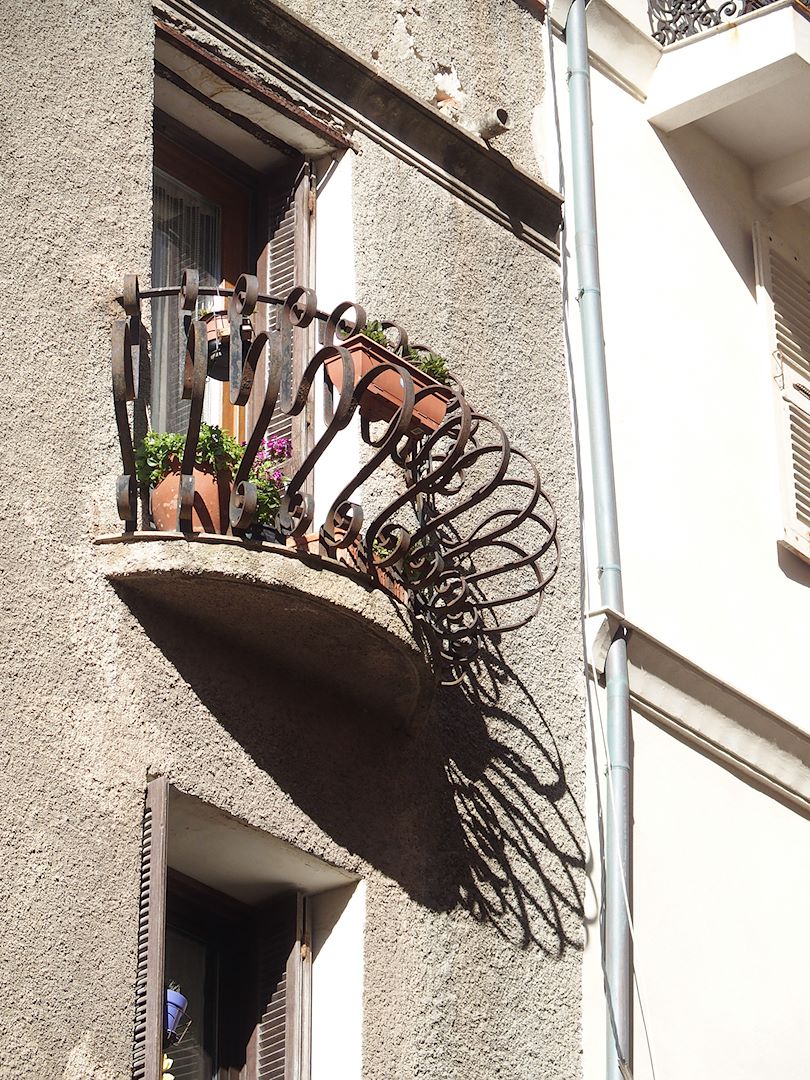 Wrought iron balcony